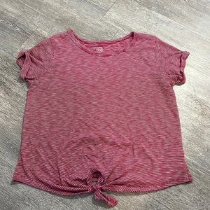 Red and white tshirt